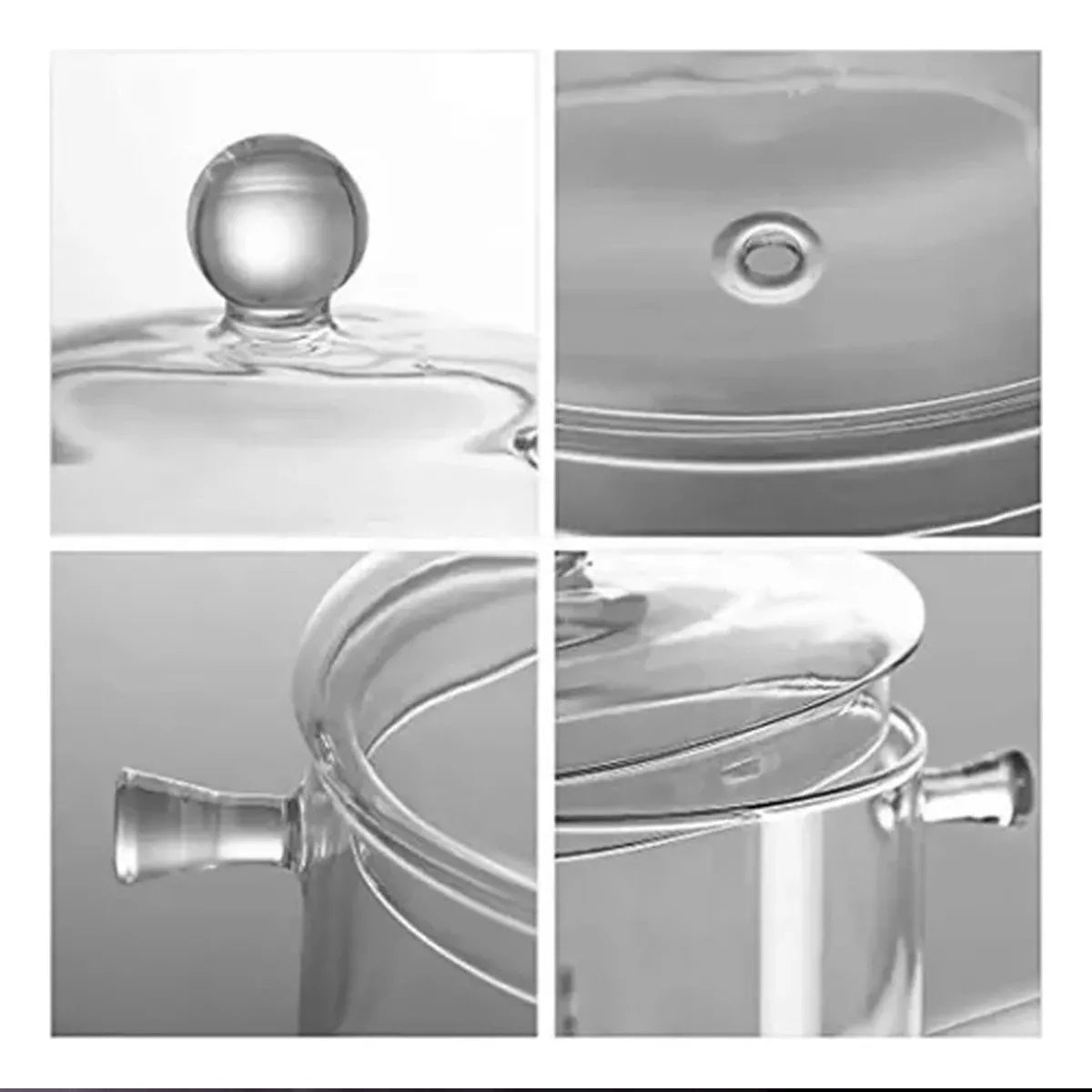 Olla Cacerola Transparente De Vidrio