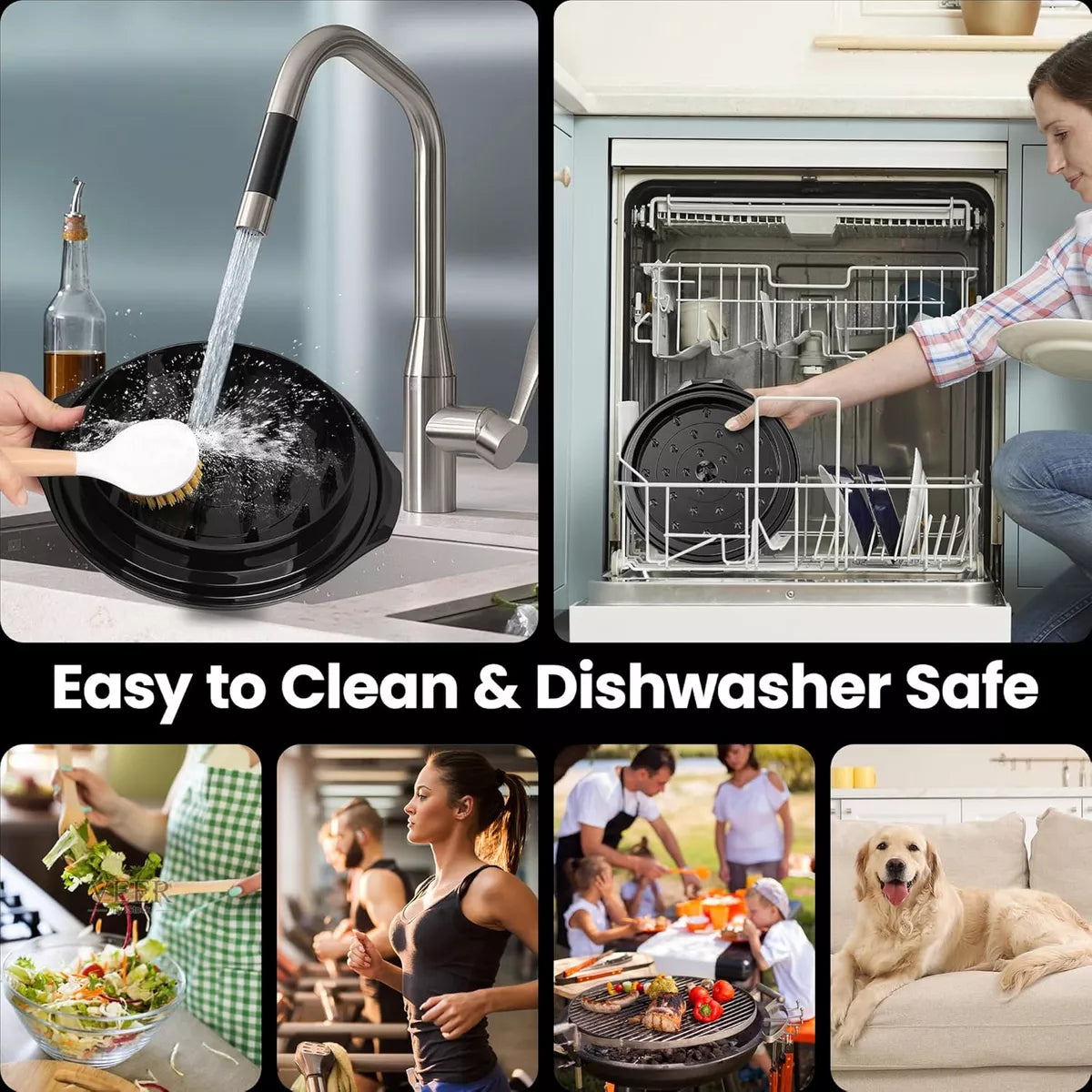 Triturador | Desmechador De Pollo Y Carne Tapa Transparente