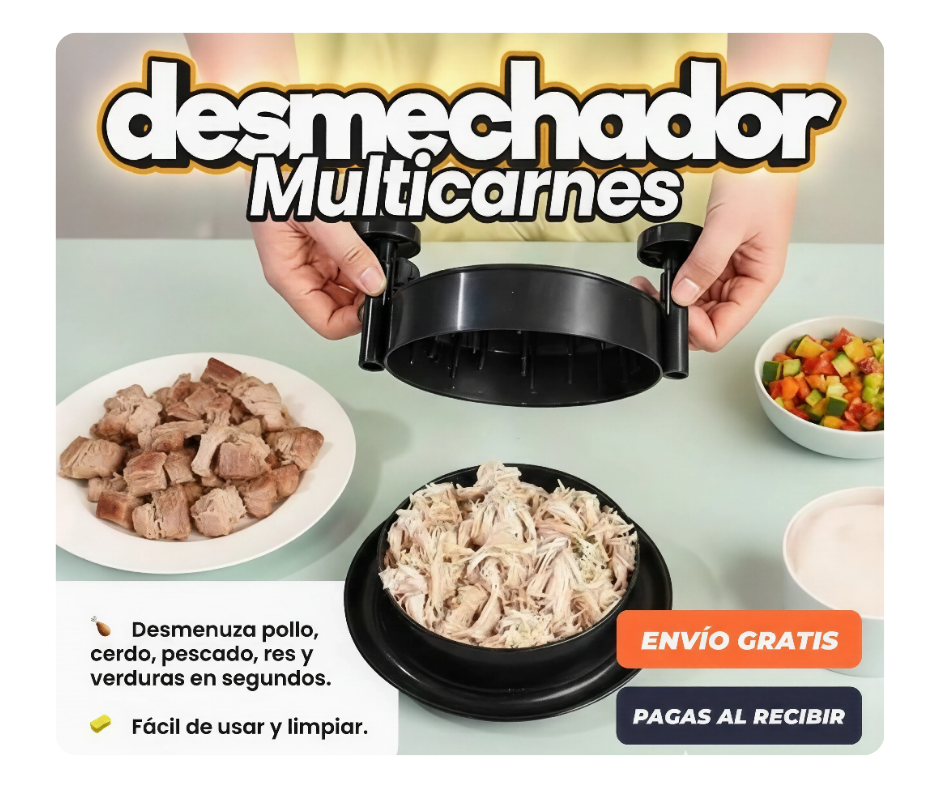 Triturador | Desmechador De Pollo Y Carne Color Negro