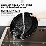 Triturador | Desmechador De Pollo Y Carne Tapa Transparente